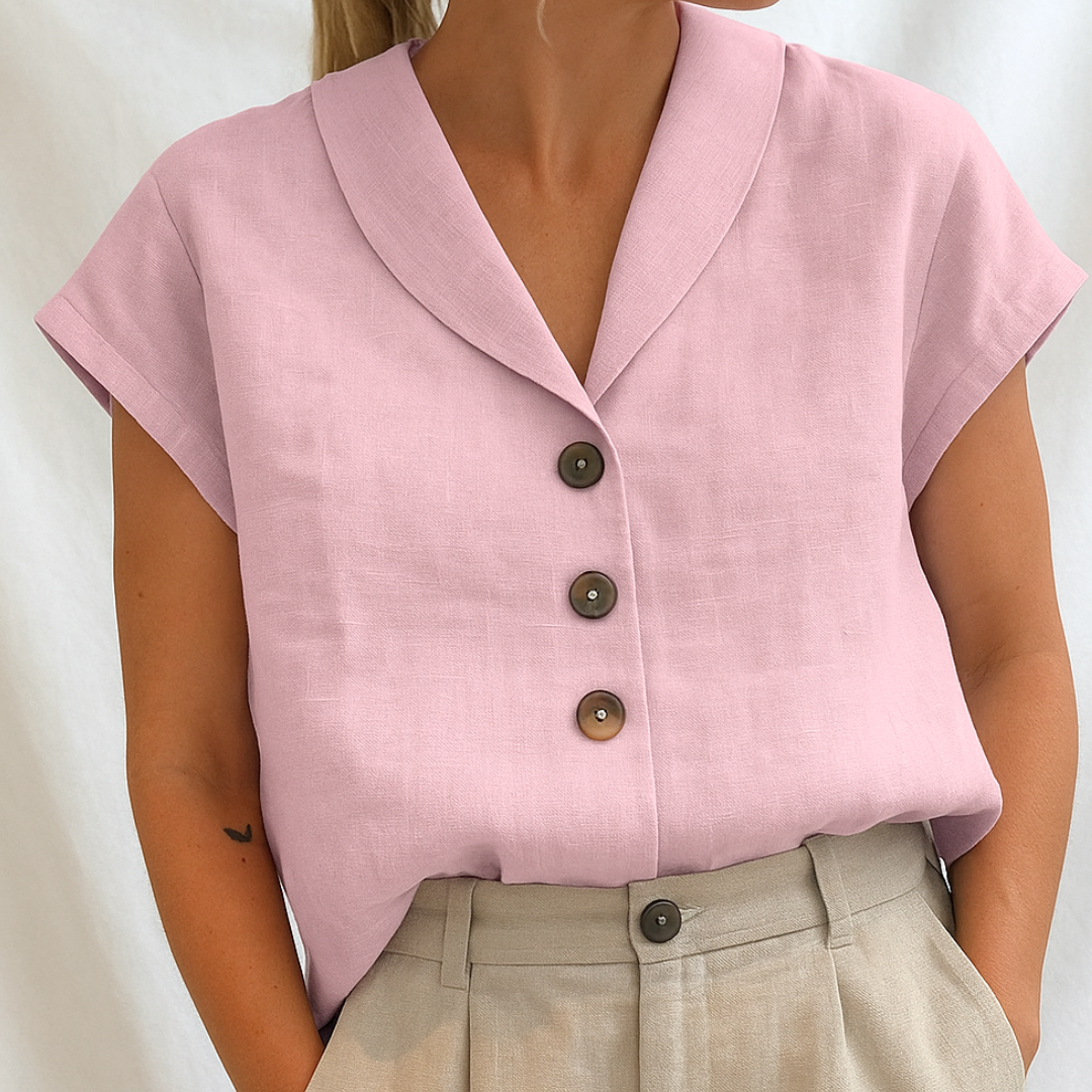 Juna | Elegancka Bluzka w Jednolitym Kolorze | 50% Zniżki