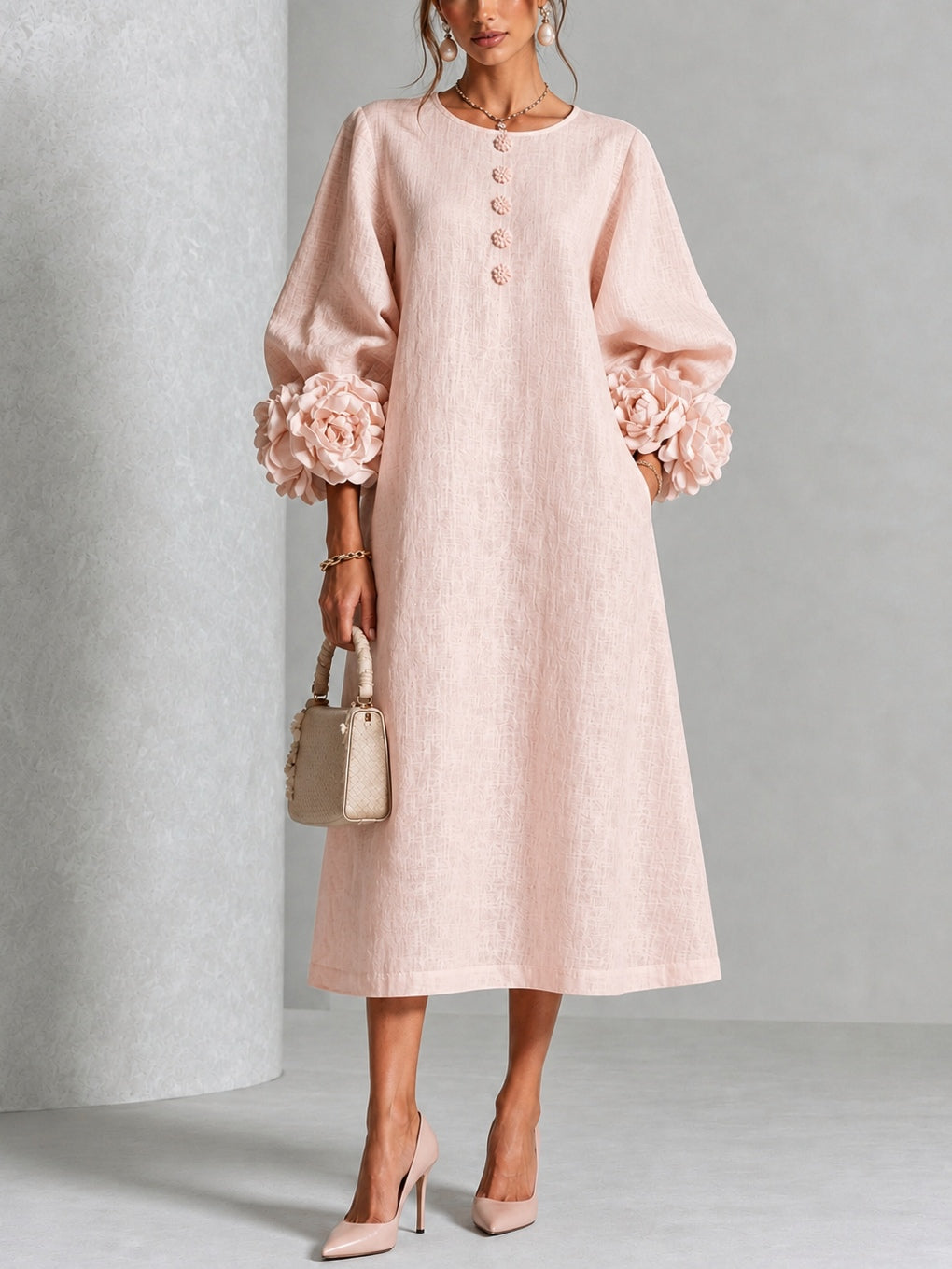 The Annabelle Petal Midi Dress